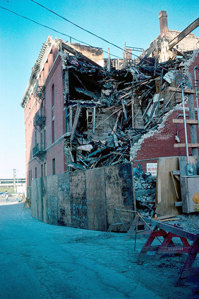 Fort Garry Court under demolition