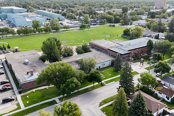 Aerial view of General Byng School No. 2