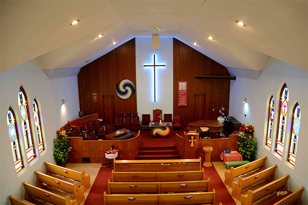 Interior of Gladstone United Church
