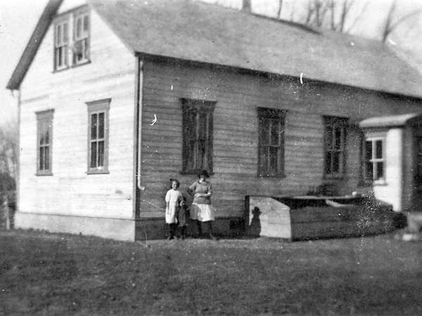 The original Gnadenfeld School building