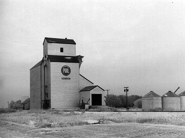 The former Manitoba Pool grain elevator at Gordon