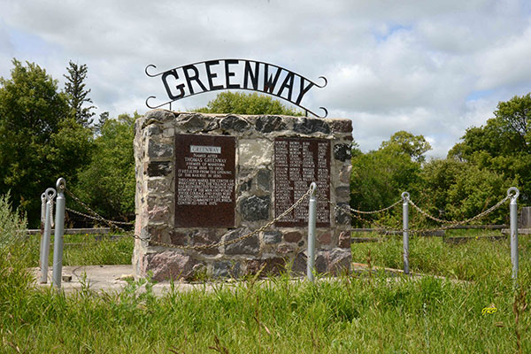 Greenway pioneers commemorative monument
