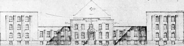 Architectural drawing of the Headingley Gaol