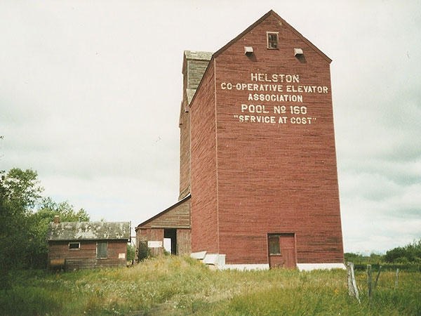 The former Manitoba Pool grain elevator at Helston