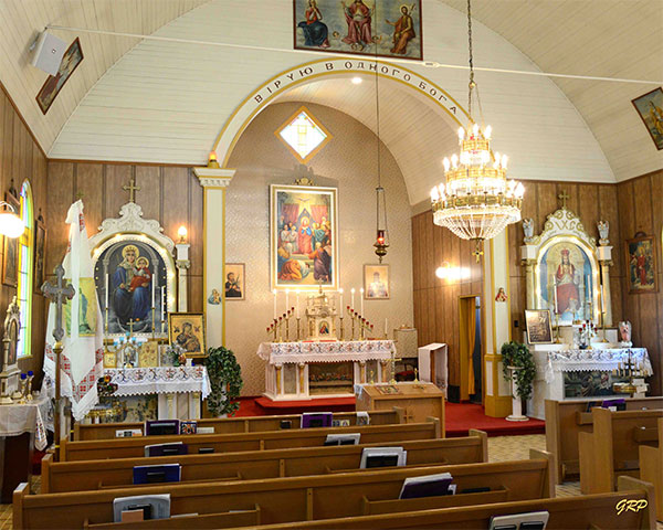 Interior of the Holy Ghost Ukrainian Catholic Church