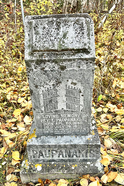 Gravestone in the Hudson’s Bay Company Cemetery