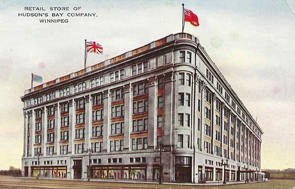 Postcard view of the Hudson’s Bay Company Store
