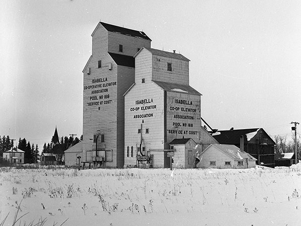 Manitoba Pool grain elevators at Isabella