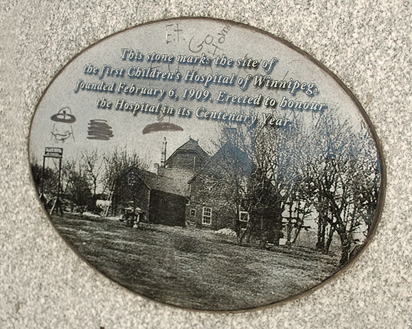 Children’s Hospital of Winnipeg commemorative monument