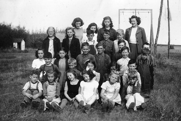 Students and teacher of Kaleida School