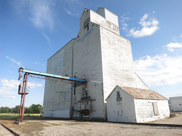 The former United Grain Growers grain elevator at Killarney