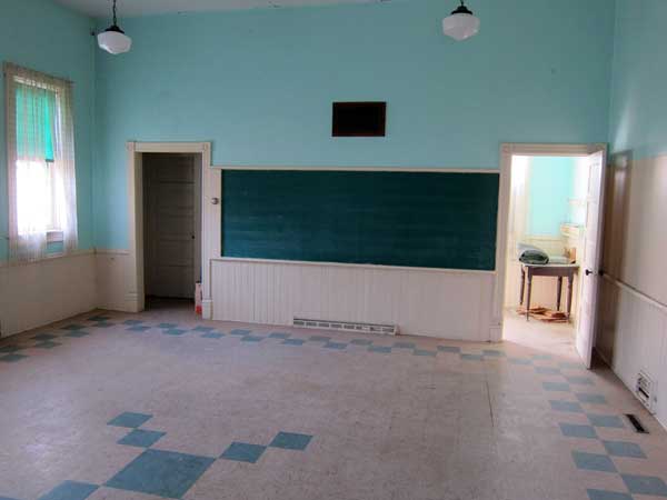 Interior of the former Kingsley School building