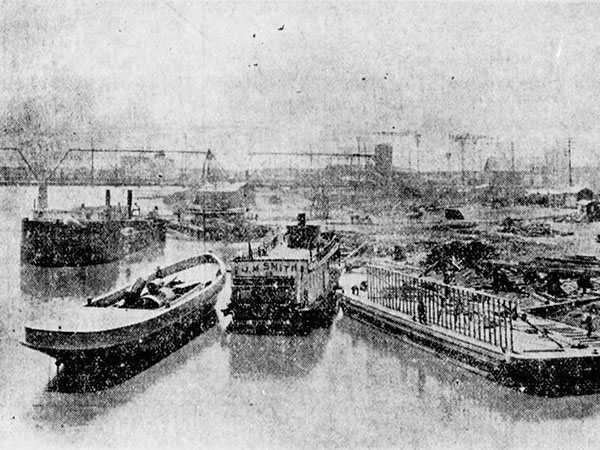 Remains of the Lake Winnipeg Shipping Company Docks