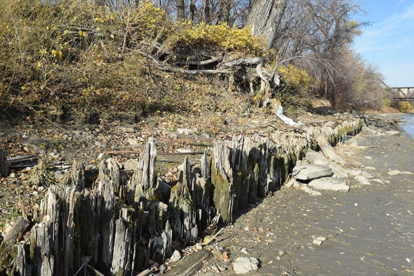 Remains of the Lake Winnipeg Shipping Company Docks