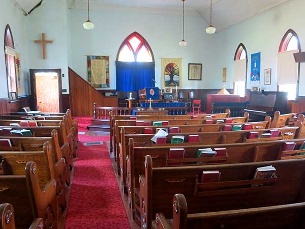 Interior of Lauder United Church