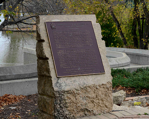 Pierre Gaultier de la Verendrye commemorative plaque