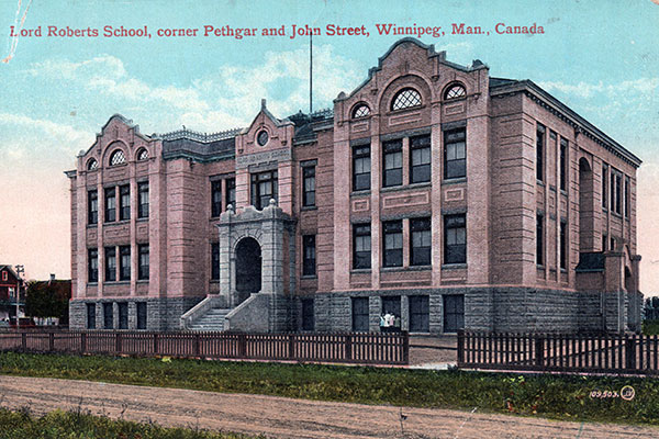 Postcard view of Lord Roberts School