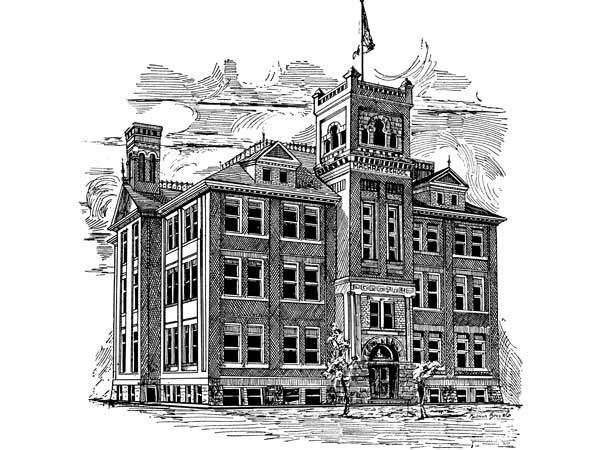 Architectural drawing of Machray School No. 2