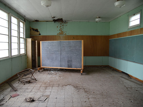 Interior of the former Magnet School building