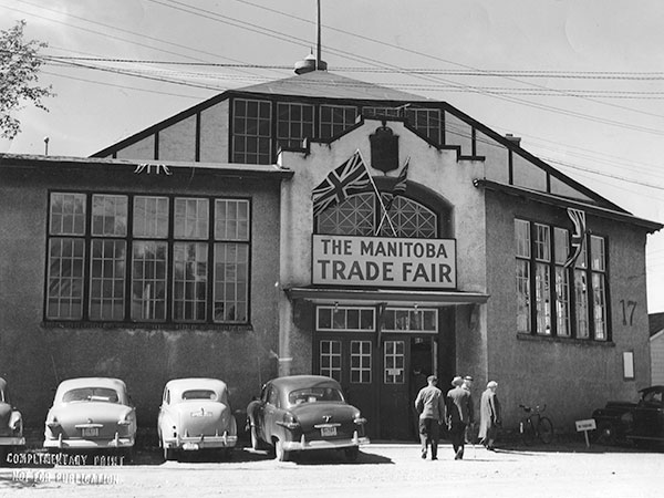 North side of the Manitoba Trade Fair Building