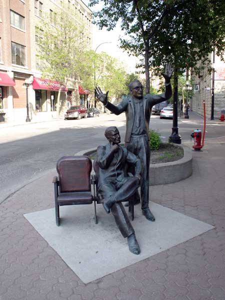 Manitoba Theatre Centre, 50th Anniversary Sculpture and Plaque