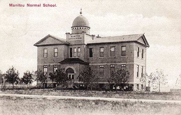 Postcard view of Manitou Normal School
