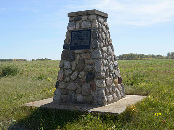 Maplewood School commemorative monument