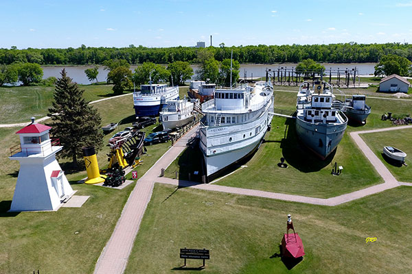 Aerial view of Marine Museum of Manitoba