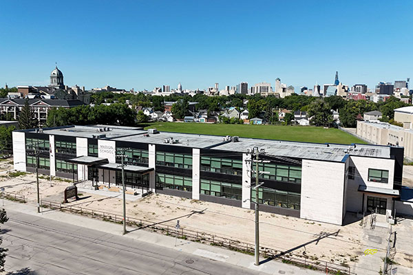 Aerial view of Marion School