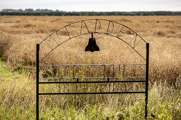 McFadden School commemorative sign