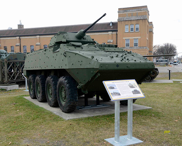 Light Armoured Vehicle used in the Afghan War at the McGregor Armoury