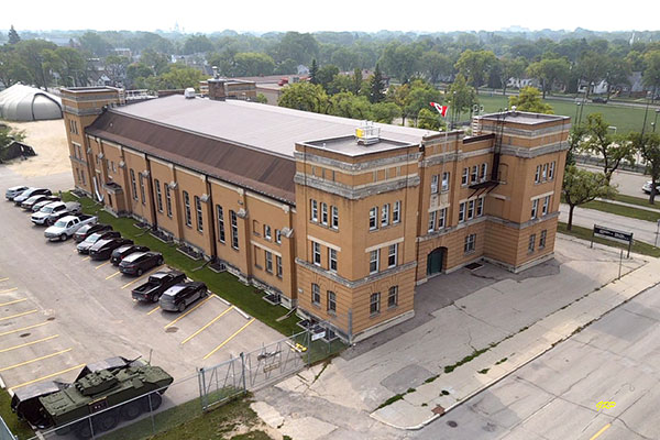 Aerial view of the Lieutenant-Colonel Harcus Strachan VC MC Armoury