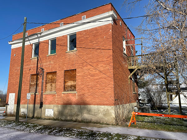 Rear view of the Stevens Block