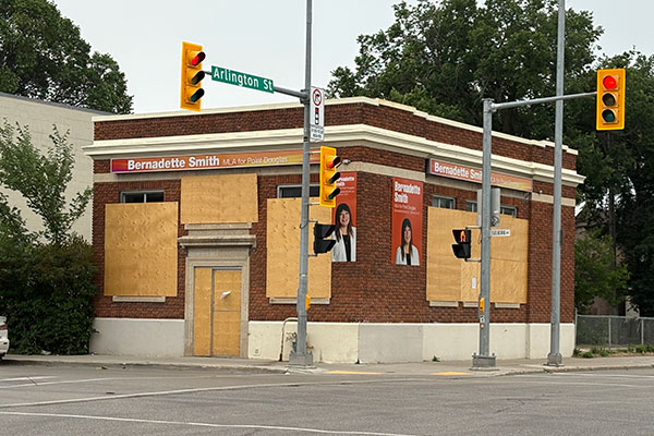 The former Bank of Montreal Building on Selkirk Avenue