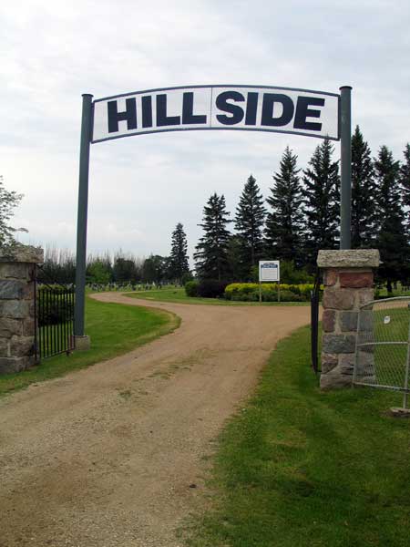 Entrance to the Hillside Cemetery at Morden