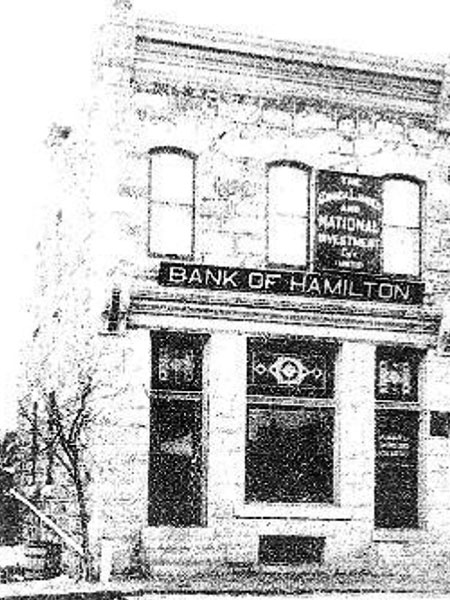 Bank of Hamilton in the west half of the building