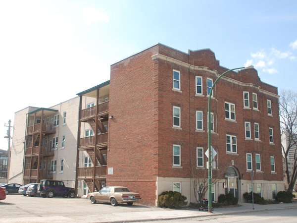 Mount Royal Apartments, east and south elevations