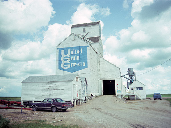 The United Grain Growers grain elevator at Nesbitt