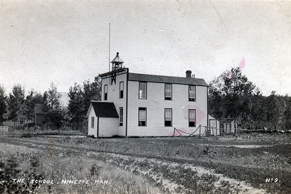 Postcard view of the original Ninette School