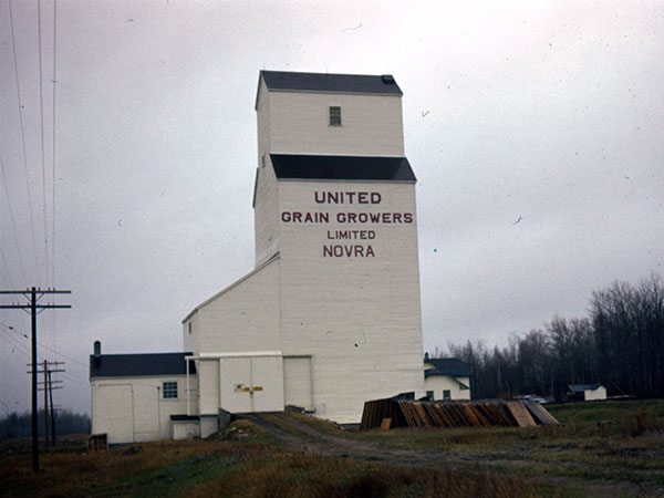 United Grain Growers grain elevator at Novra