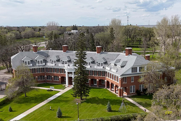 Aerial view of the former Nurses&rsquo; Residence