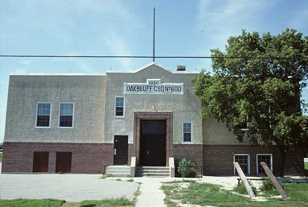 Former Oak Bluff School building, constructed in 1930