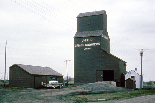United Grain Growers grain elevator at Otterburne