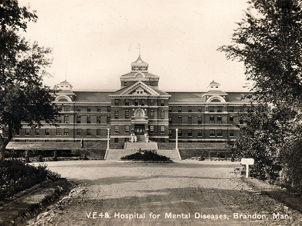 Postcard view of the Parkland Building