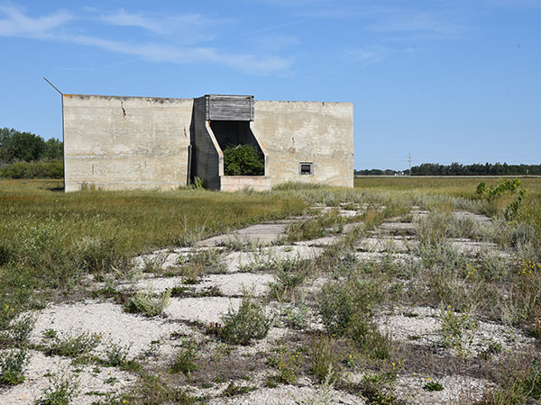 Former riflery stop butt at the north end of the facility