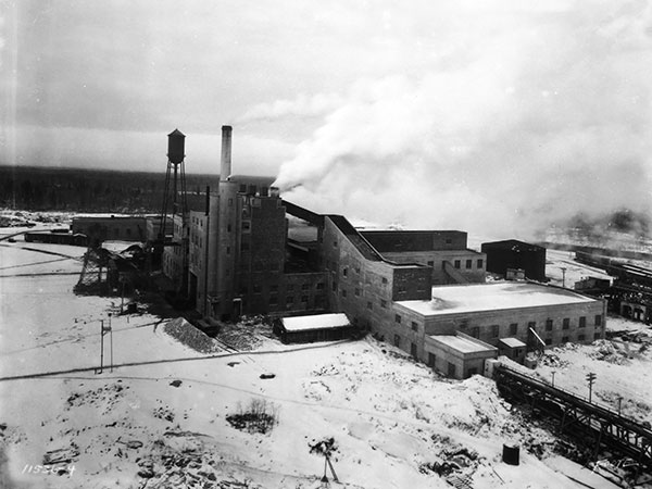 The paper mill at Pine Falls
