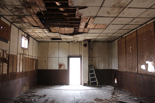 Interior of the former Prosser School building
