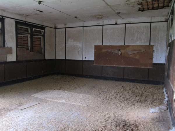 Interior of the former Providence School building