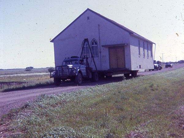 Moving the former Regent United Church to Deloraine