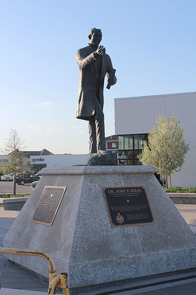 Dr. Jose P. Rizal commemorative monument and plaques